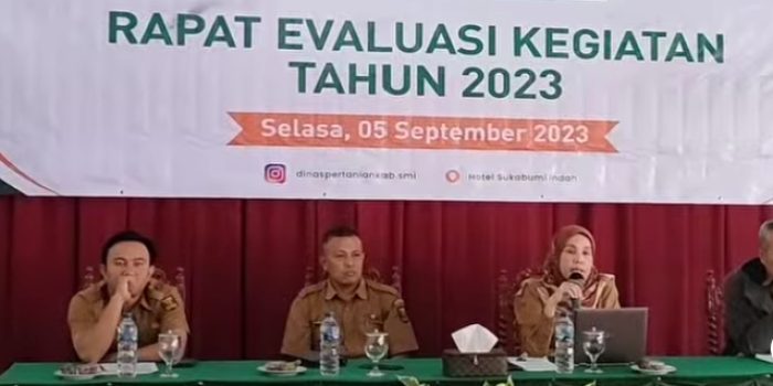 Rapat Evaluasi Kegiatan Tahun 2023 Dinas Pertanian Kabupaten Sukabumi