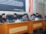 Bupati Sukabumi beserta Wakil Hadiri Rapur 41 DPRD Kab Sukabumi
