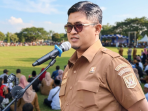 Kadisperkim Sendi Apriadi dalam Apel Pagi