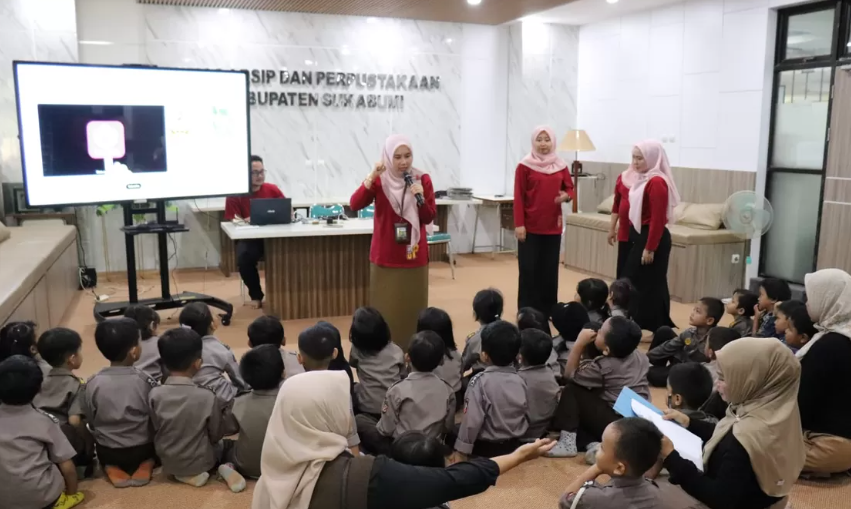 Polisi Cilik Serbu Diarpus Kabupaten Sukabumi