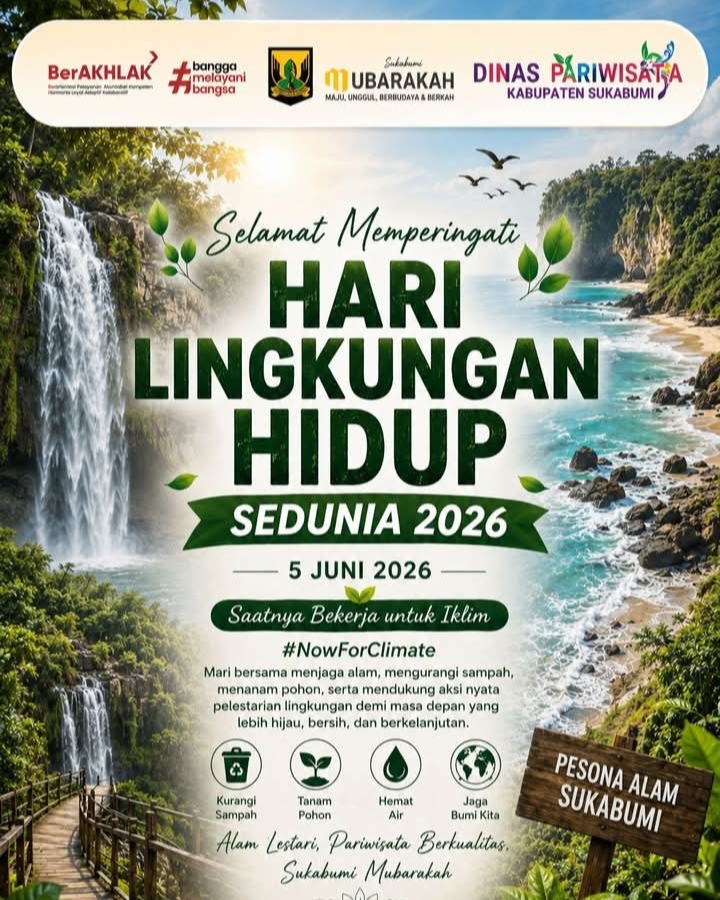 Dispar Kabupaten Sukabumi di Hari Lingkungan Hidup mengajak lestarikan alam