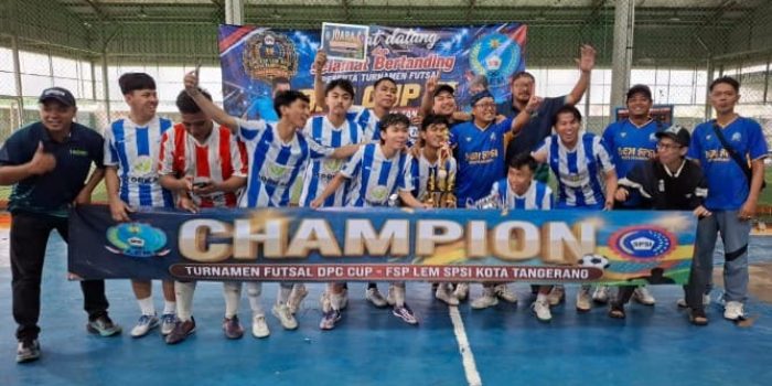 Semarak HUT RI ke-81, DPC LEM SPSI Kota Tangerang Gelar Futsal DPC CUP II, PUK PT Mitsuba Keluar sebagai Juara